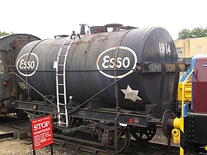 An old Esso Tanker, at the Nene Valley Railway, England