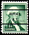 Precancel stamp of the United States from Buffalo, New York