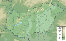 Location of Lake Hévíz in Hungary.