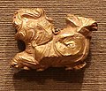 Fragment of gold ornament, 185-72 BCE.