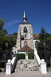 The church in Jouy-sur-Morin