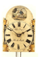 A wooden plate clock (Lackschild-Uhr )