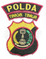 Police patch during Indonesian occupation