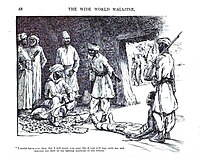 Illustration for The Adventures of Samba Sall in The Wide World Magazine (1914).