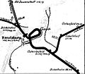 Streckenkarte des Bahnhofes 1925