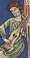 12th century instrument from Rylands Beatus.