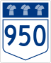 Highway 950 marker