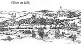 Stadtansicht von Süden 1628
