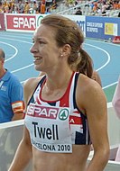 Stephanie Twell (ganz links) – Platz zehn