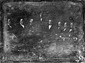 The Zachary Taylor Administration, 1849 Daguerreotype by Mathew Brady From left to right: William Ballard Preston, Thomas Ewing, John M. Clayton, Zachary Taylor, William M. Meredith, George W. Crawford, Jacob Collamer and Reverdy Johnson in 1849