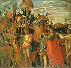 Scene from the Triumphs of Caesar by Andrea Mantegna