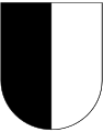 Wappen des Grauen Bundes, Variante mit von grau und weiss gespaltenem Schild