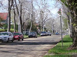 Residential street in the Alberta Avenue neighbourhood