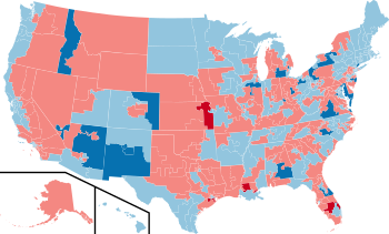 2008 House election results map