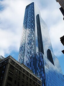 The tower section as seen from Seventh Avenue