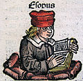 Eſopus Gebrochene Druckschrift mit Lang- und Rund-s (Schedel’sche Weltchronik, 1493)