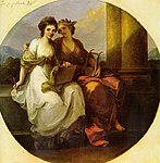 Die Dichtung umarmt die Malerei, 1782