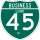 Business Interstate 45-H marker