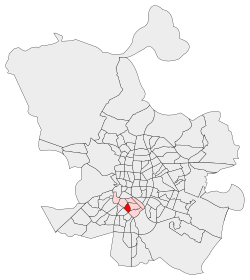 Location of La Chopera