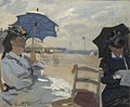 Claude Monet: Am Strand von Trouville, 1870