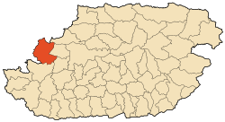 Localisation of Tadmait's town in Tizi-Ouzou