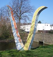 V sculpture, Delft 2007
