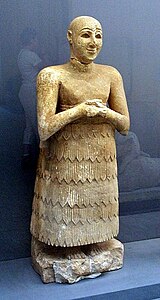 Sumerian man wearing a kaunakes, c. 3000 BC