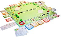 aufgebautes Monopoly-Spiel