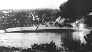 9 April: the German ship "Blücher" is sunk by the Norwegian shore defences at the Battle of Drøbak Sound.