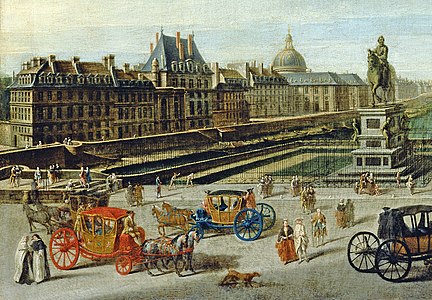 Detail from a painting by Nicolas Raguenet (1763)