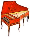 Image 21Double-manual harpsichord by Vital Julian Frey, after Jean-Claude Goujon (1749) (from Baroque music)