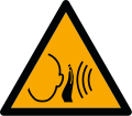 W038: Warnung vor unvermittelt auftretendem lauten Geräusch