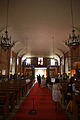 View of the church nave from the main altar