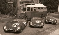 Der Lotus 11 (Startnummer 32), mit dem Herbert MacKay-Fraser beim 24-Stunden-Rennen von Le Mans 1956 am Start war