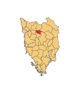 Location of Motovun in Istria
