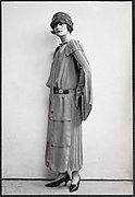 Greta Garbo in French fashion, autumn 1923