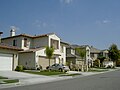 New homes being built in Downey, California.