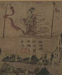 Nymph of the Lo River (detail) by Gu Kaizhi