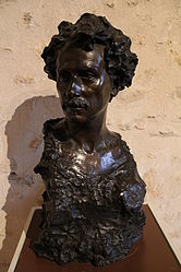Bust of Camille Gaté by Félix Charpentier. Camille Gaté was an artist and sculptor. Held in Nogent-le-Rotrou's museum.