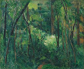 Paul Cézanne, Interior of a forest, c. 1885