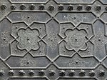 Detail of the Almoravid-era bronze overlays on the doors of al-Qarawiyyin's Bab al-Gna'iz.[202]