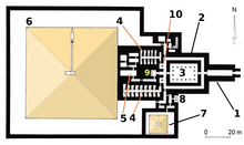 Floorplan of the mortuary temple