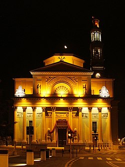 Parish church by night