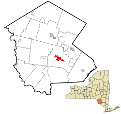 Location of Monticello in Sullivan County, New York