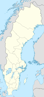 Map showing the location of Färnebofjärden National Park