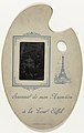 Two men and two women on the Eiffel tower, Paris, France, Neurdein Frères, c. 1889–1914