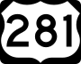 U.S. Highway 281 marker