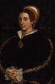 Unknown woman, formerly known as Catherine Howard, late 17th century, after Hans Holbein the Younger (National Portrait Gallery)[15][121]