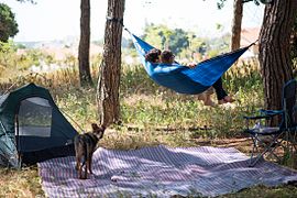 Nylon ripstop camping hammock