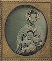 Unidentified woman and baby in Rio de Janeiro, 1855.